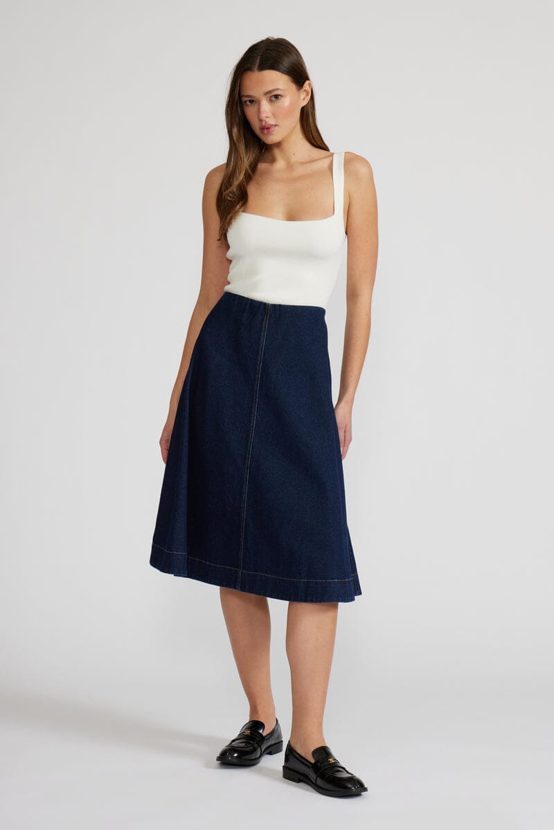 NULA DENIM SKIRT SKIRT LUCY PARIS 