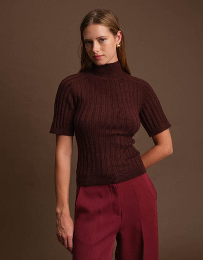 OLIVER TURTLENECK TOP DELUC XS CACAO 