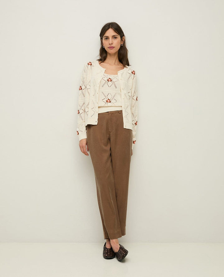 OPENWORK FLORAL CARDIGAN Cardigan YERSE 