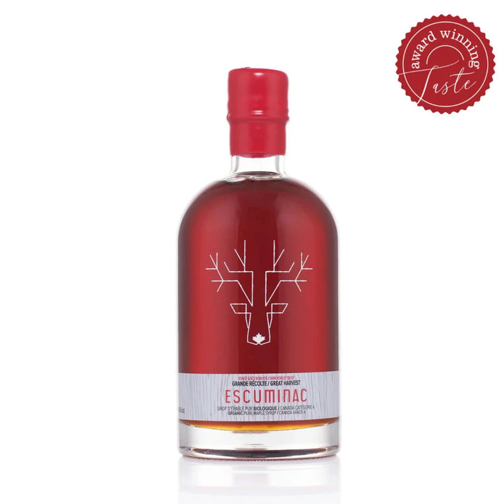 ORGANIC MAPLE SYRUP ACCESSORIES ESCUMINAC 200ML GREAT HARVEST 
