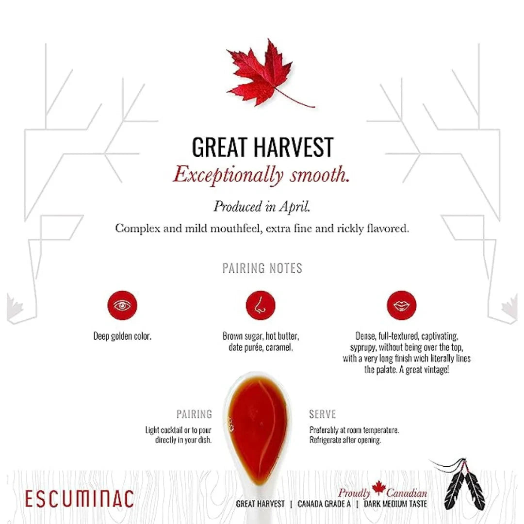 ORGANIC MAPLE SYRUP ACCESSORIES ESCUMINAC 
