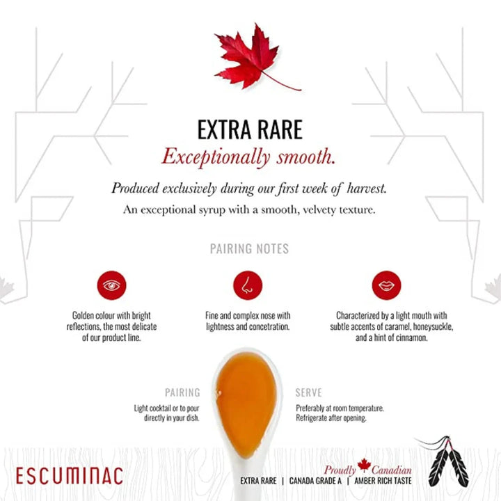 ORGANIC MAPLE SYRUP ACCESSORIES ESCUMINAC 