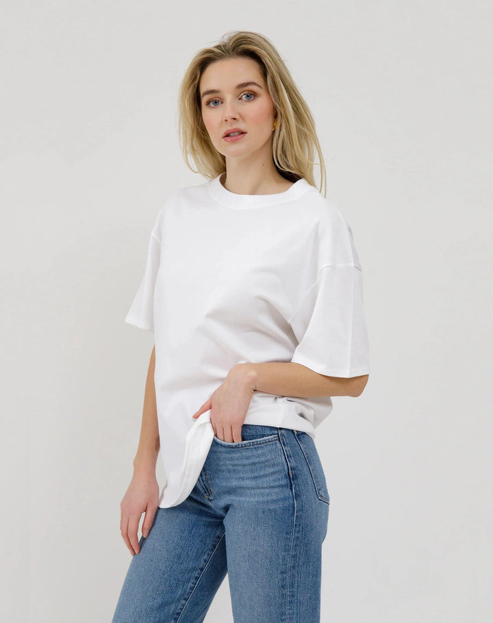 OVERSIZED BOXY TEE T-Shirt BRUNETTE THE LABEL 