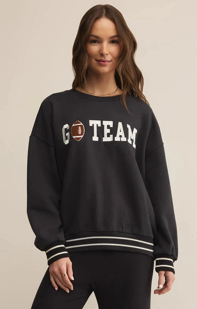 OVERSIZED GO TEAM SWEATSHIRT SWEATER Z SUPPLY 