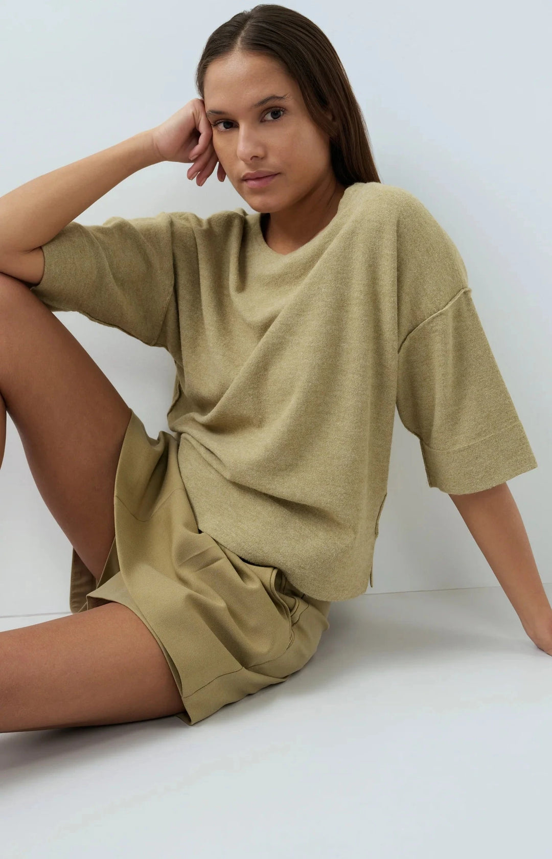 OVERSIZED KNIT TSHIRT TOP YAYA 