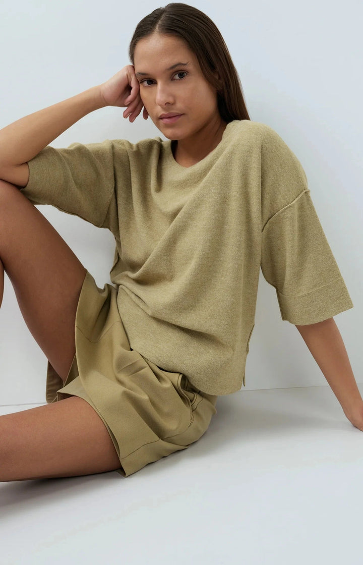 OVERSIZED KNIT TSHIRT TOP YAYA 