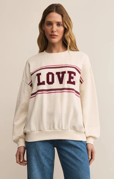 OVERSIZED LOVE SWEATSHIRT SWEATER Z SUPPLY 