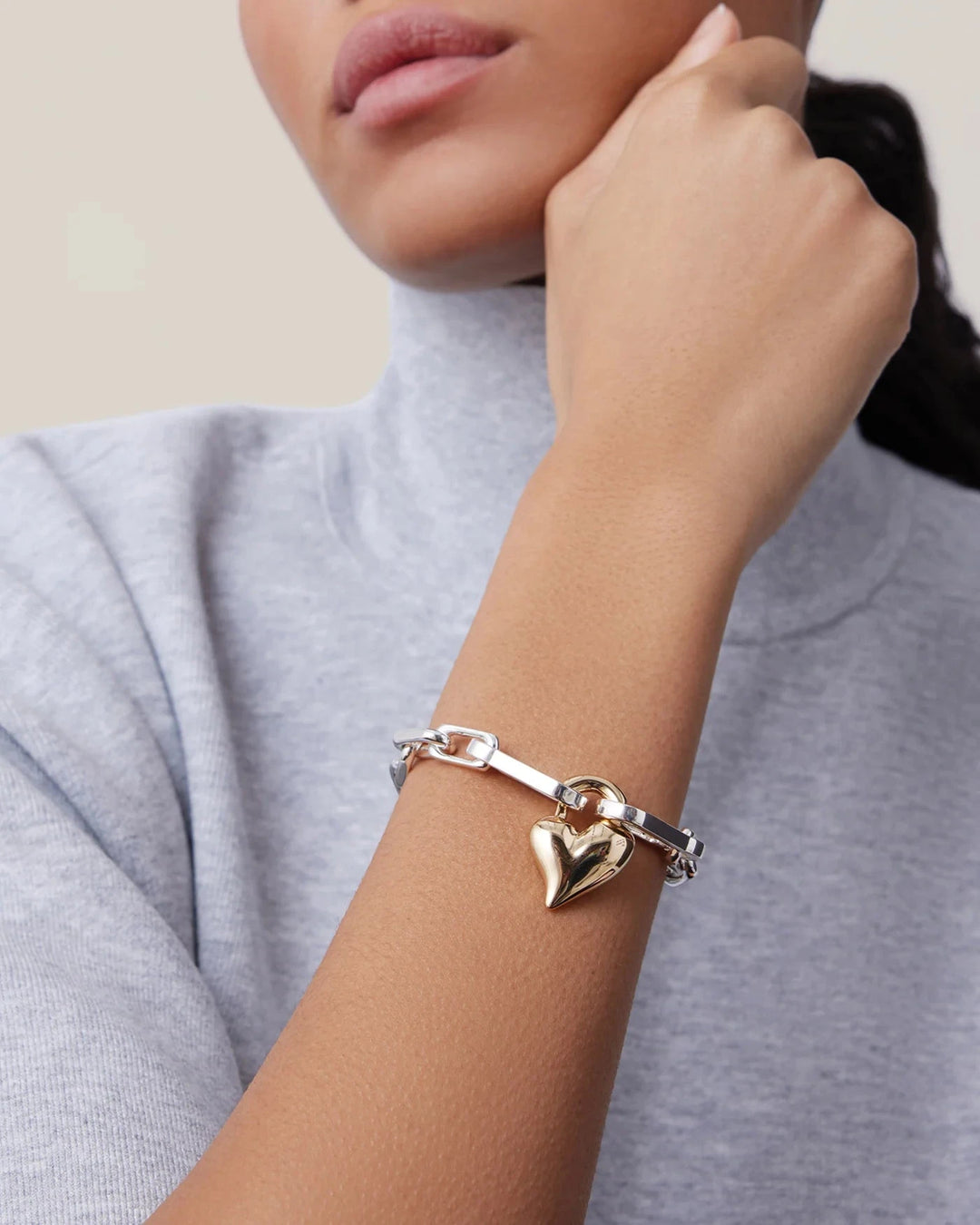PADLOCK HEART BRACELET Jewelry JENNY BIRD 