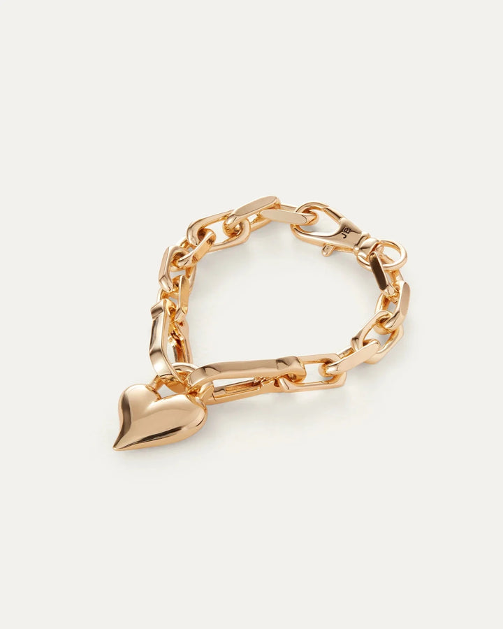 PADLOCK HEART BRACELET Jewelry JENNY BIRD GOLD 
