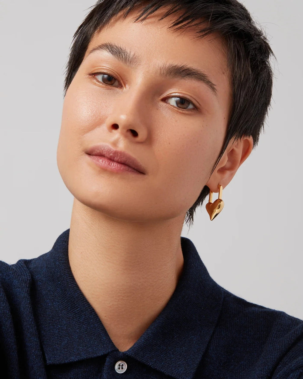 PADLOCK HEART EARRINGS Jewelry JENNY BIRD 