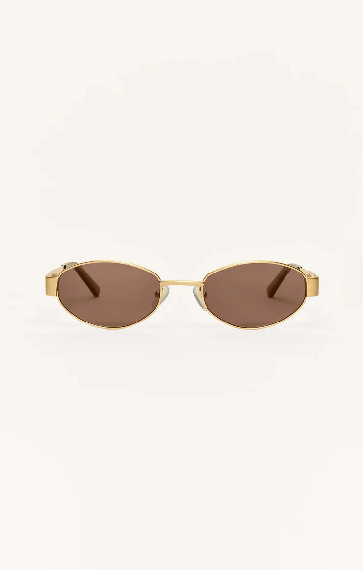 PALISADES SUNGLASSES Jewelry Z SUPPLY GOLD BROWN 