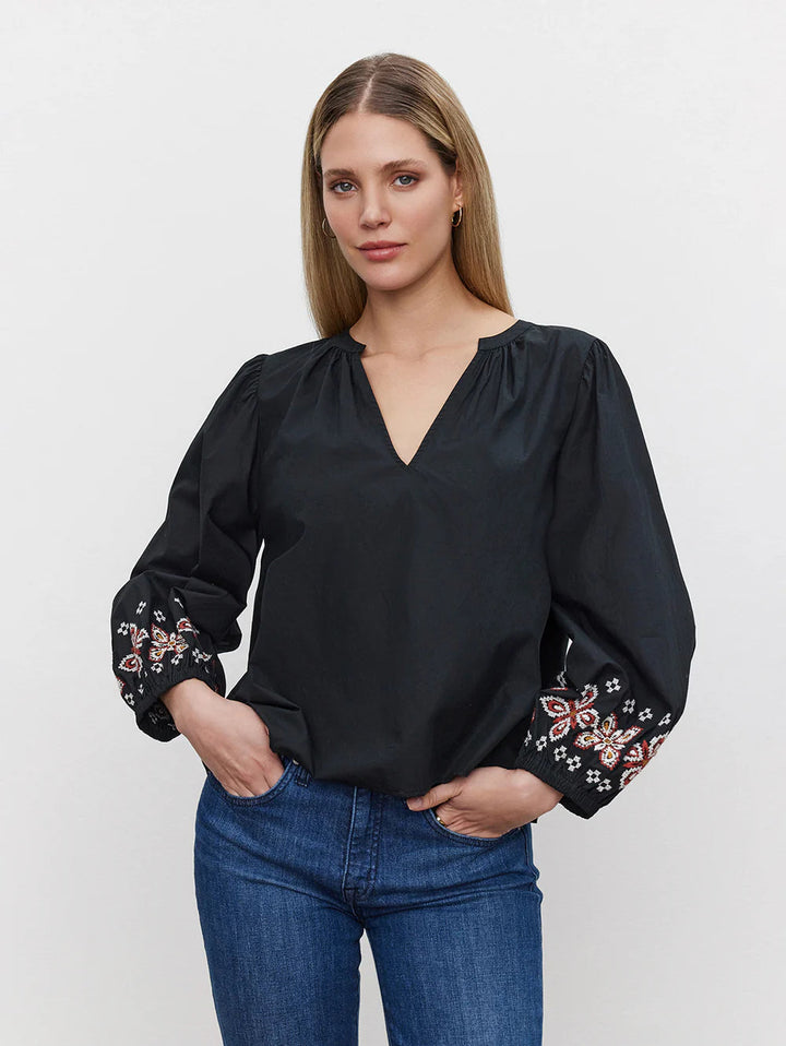 PAOLA TOP blouse VELVET 