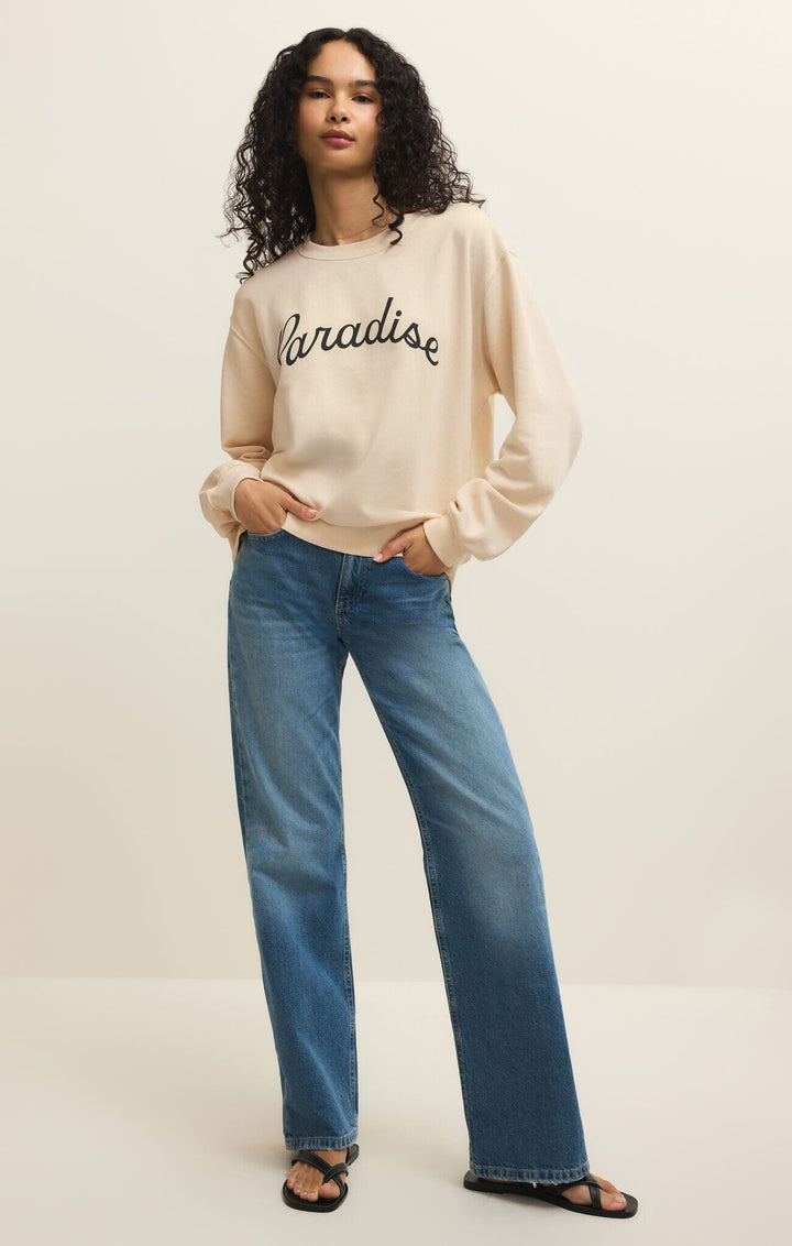 PARADISE BOYFRIEND SWEATSHIRT SWEATER Z SUPPLY 