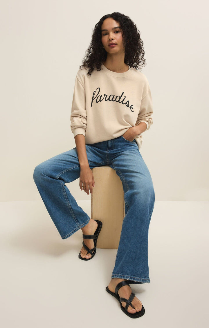 PARADISE BOYFRIEND SWEATSHIRT SWEATER Z SUPPLY 