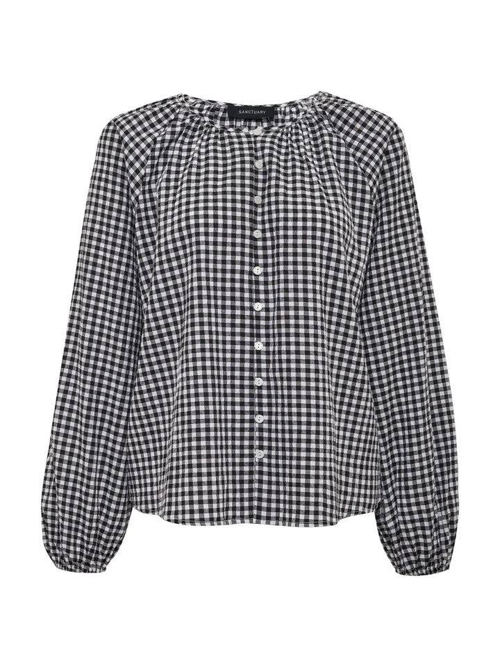 PERFECT GINGHAM BLOUSE blouse SANCTUARY 