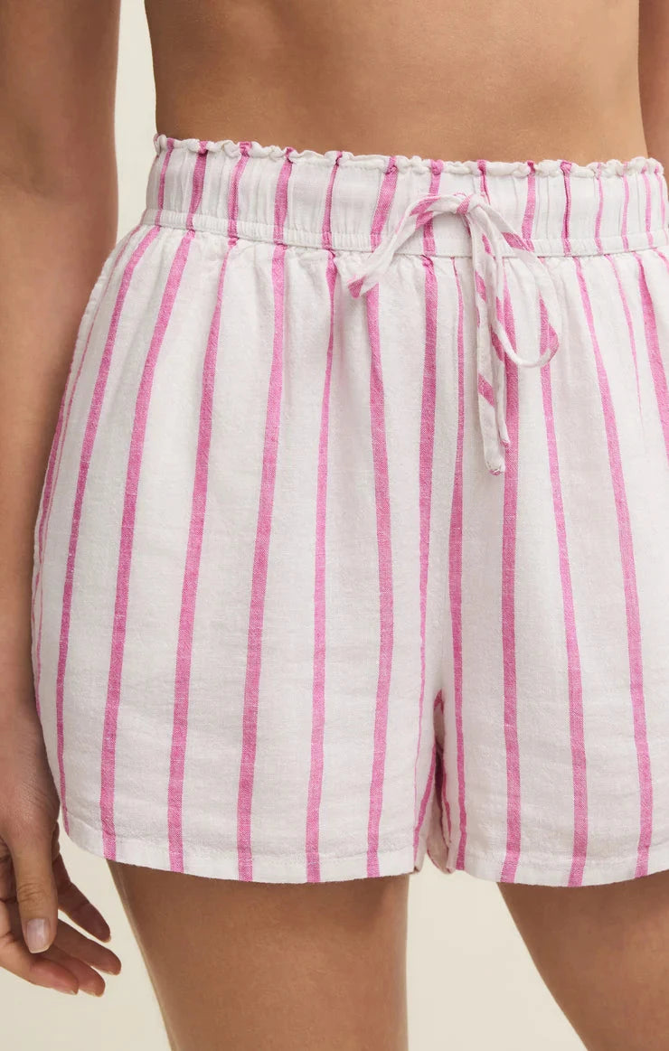 PERFECT LINEN STRIPED SHORT SHORTS Z SUPPLY 