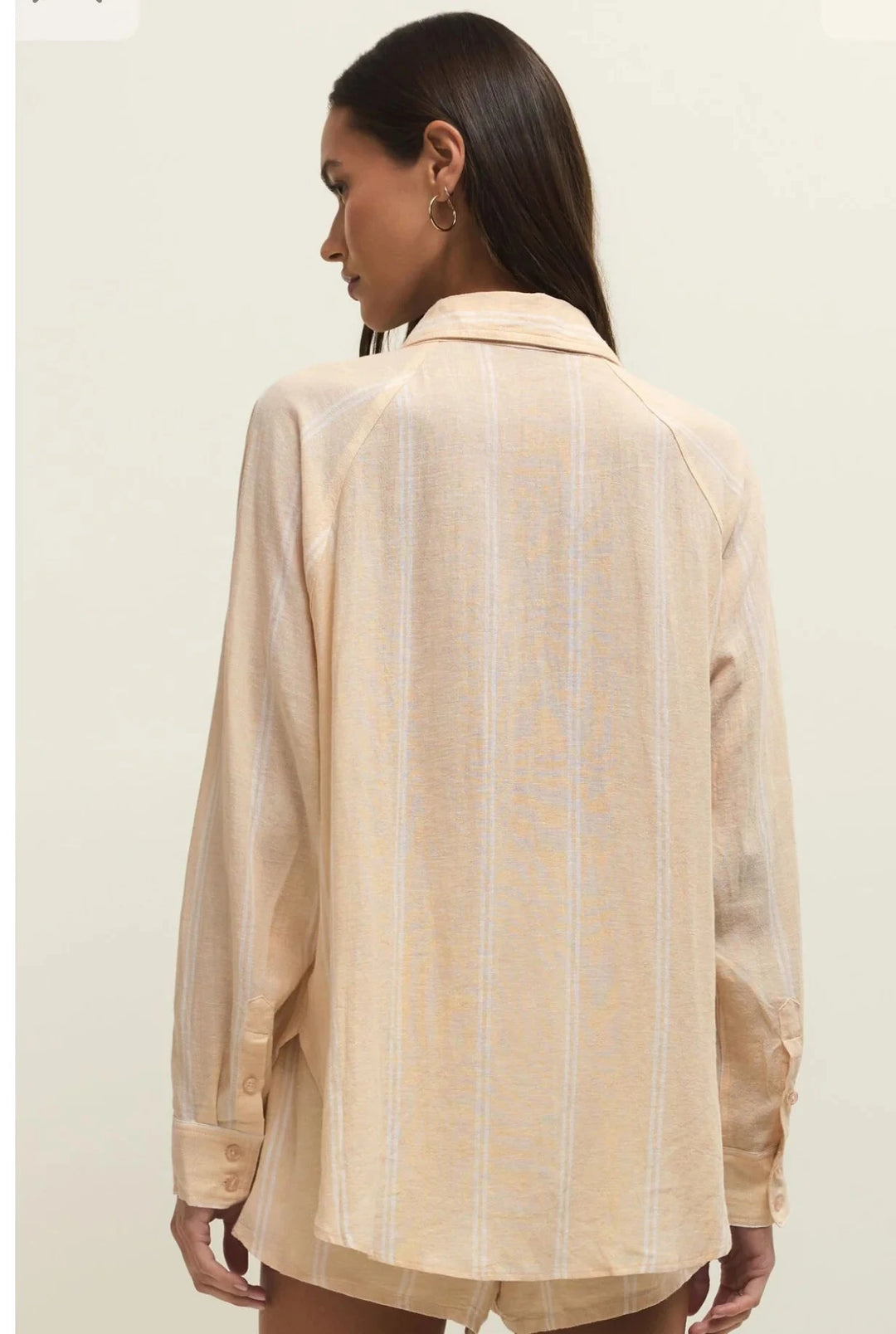 PERFECT LINEN STRIPED TOP top Z SUPPLY 
