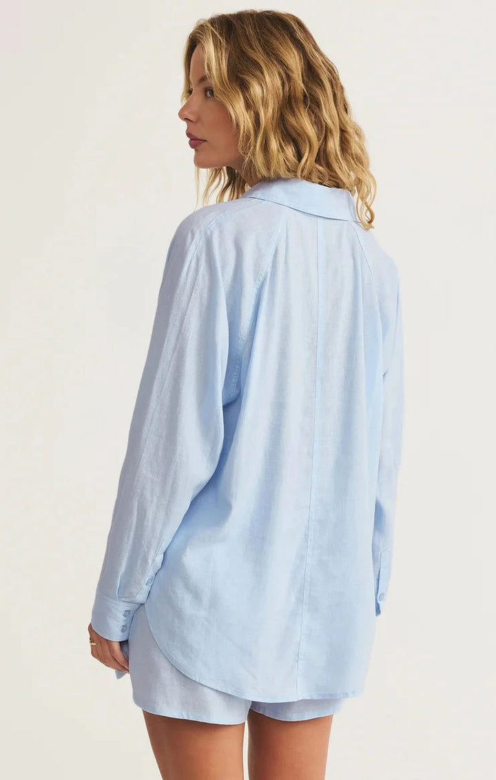 PERFECT LINEN TOP top Z SUPPLY 