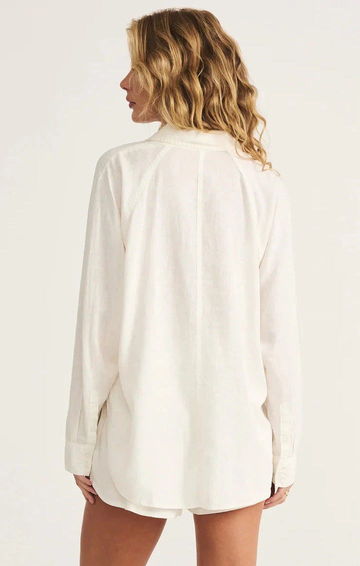 PERFECT LINEN TOP top Z SUPPLY 
