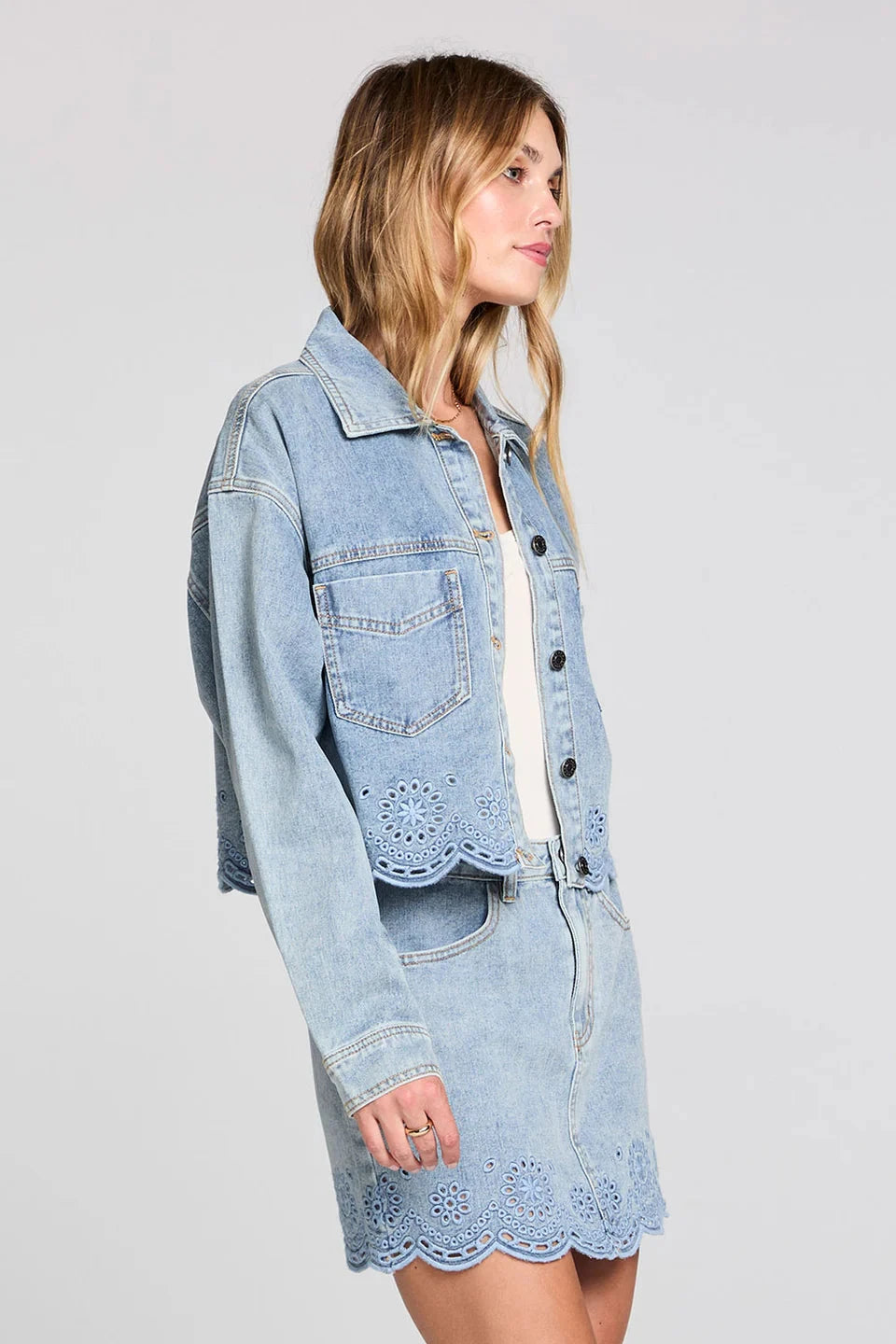 PERRIN DENIM JACKET JACKET SALTWATER LUXE 