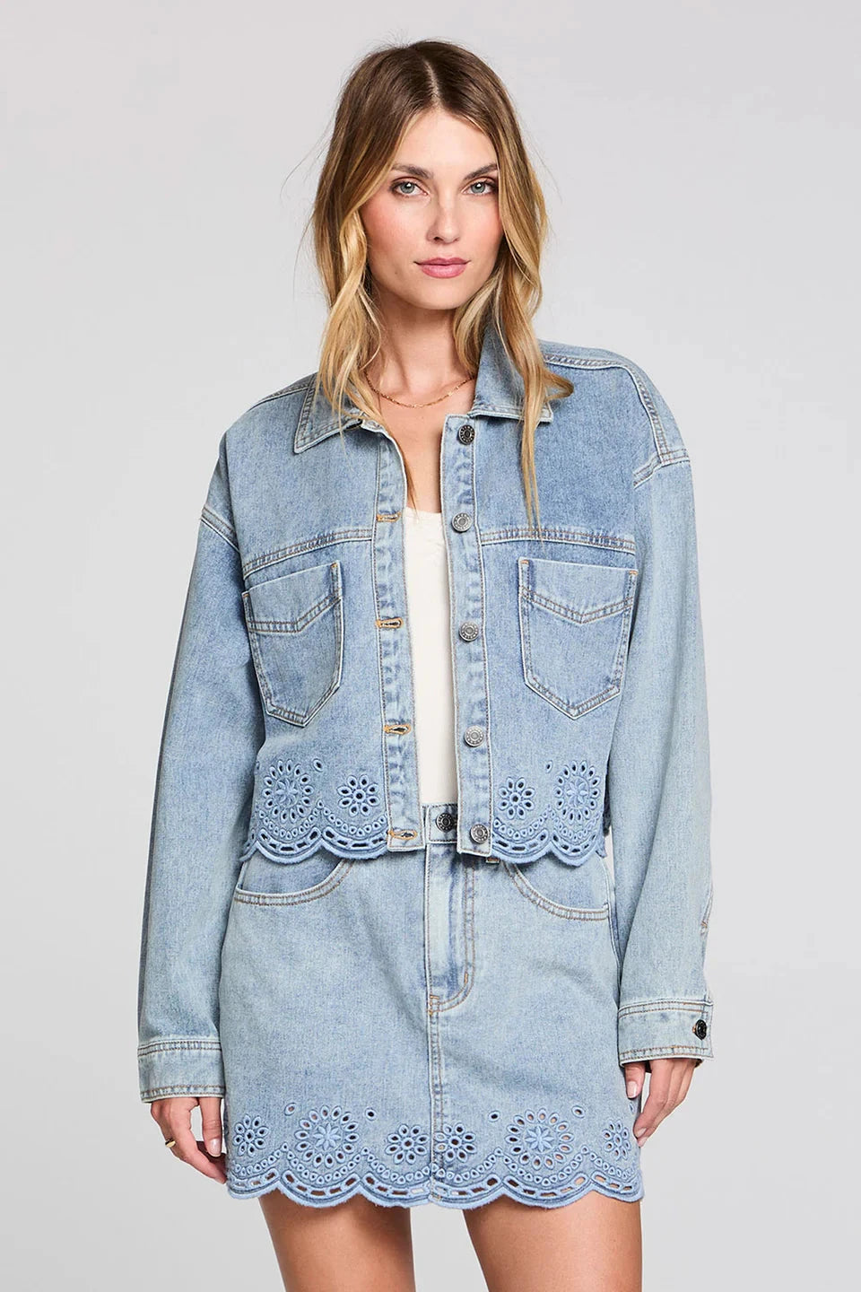 PERRIN DENIM JACKET JACKET SALTWATER LUXE 