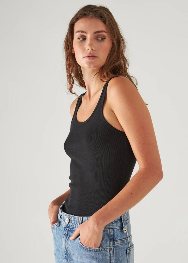 PIMA COTTON MODAL RIB SCOOP TANK Tank PATRICK ASSARAF 
