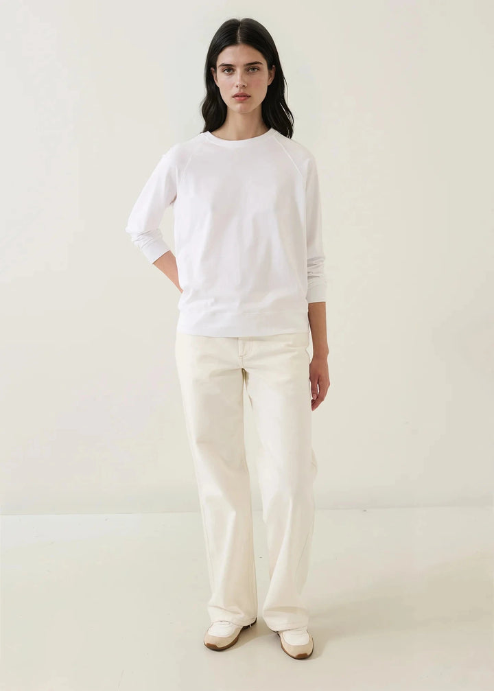 PIMA COTTON RAGLAN SWEATSHIRT TOP PATRICK ASSARAF 