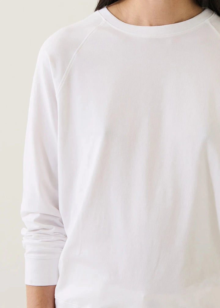 PIMA COTTON RAGLAN SWEATSHIRT TOP PATRICK ASSARAF 