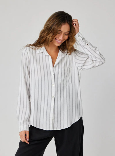 POCKET BUTTON DOWN TOP BELLA DAHL 