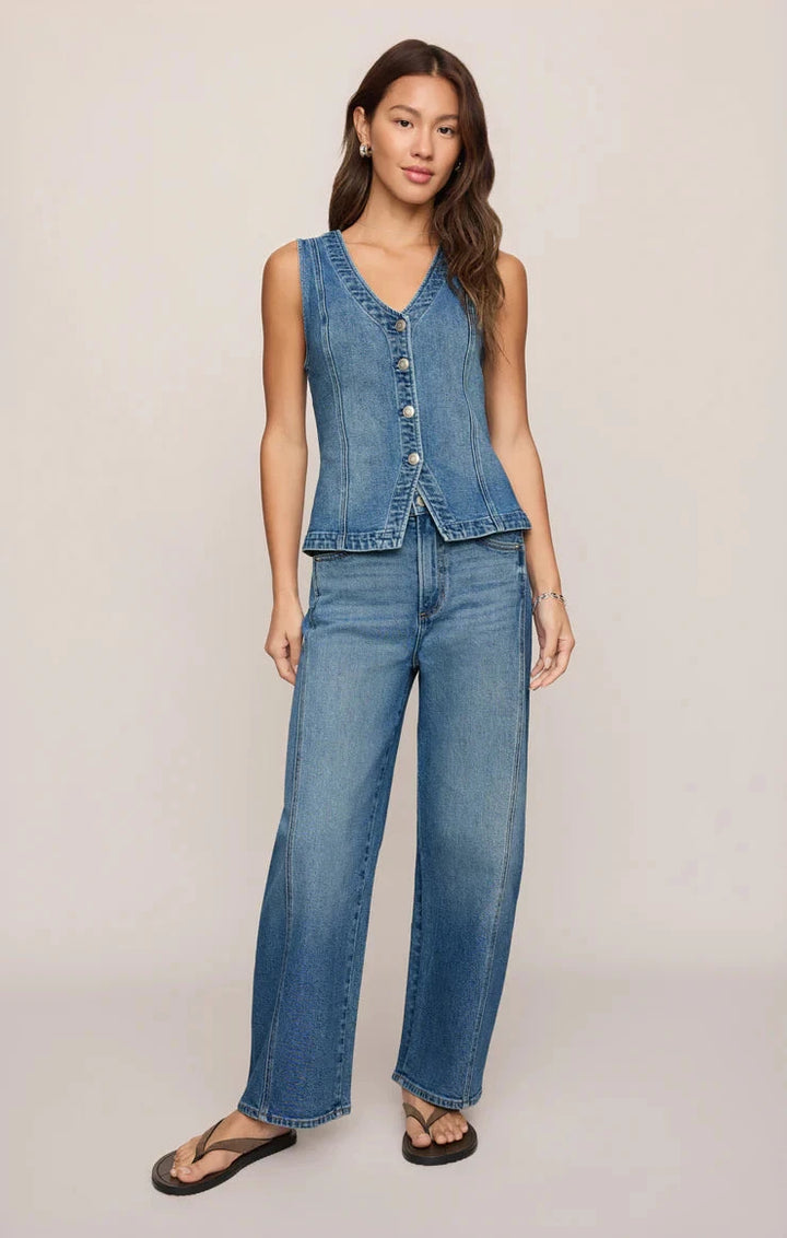 PORTO DENIM VEST TOP Z SUPPLY 