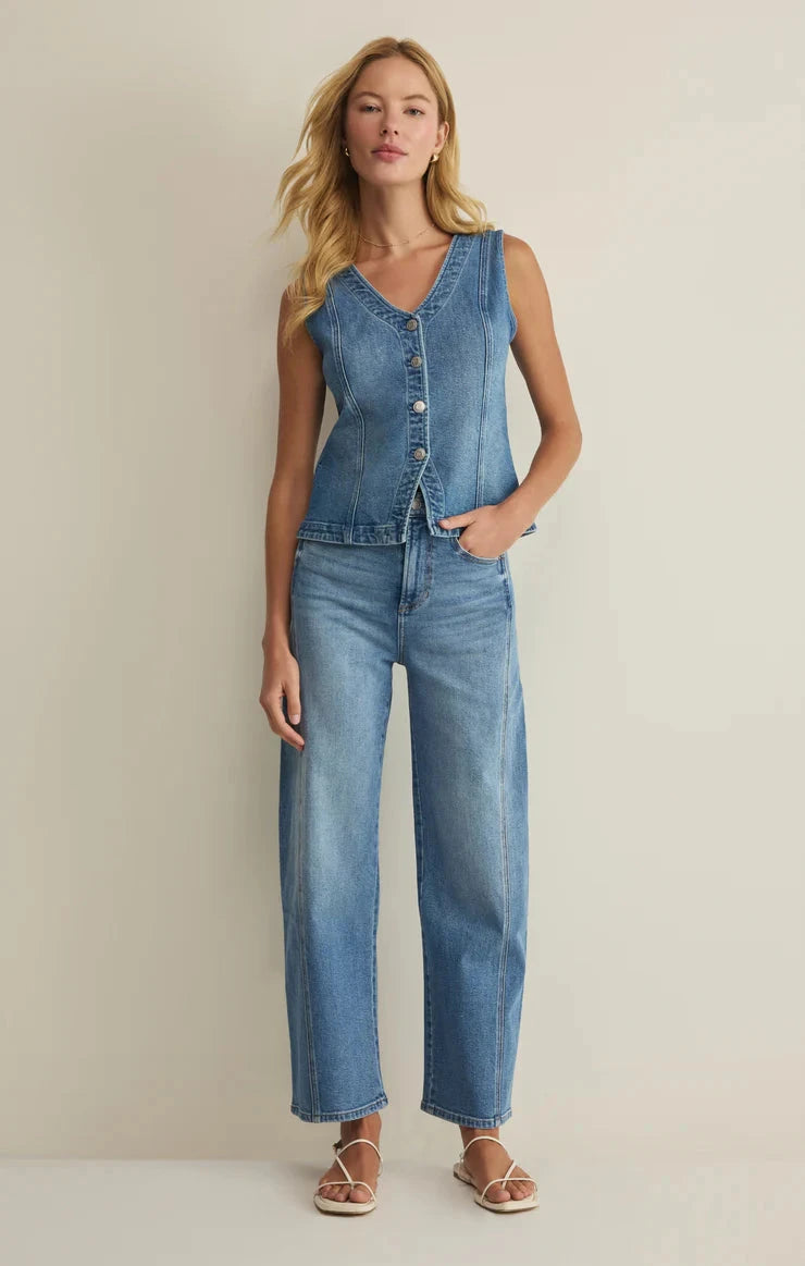 PORTO DENIM VEST TOP Z SUPPLY 