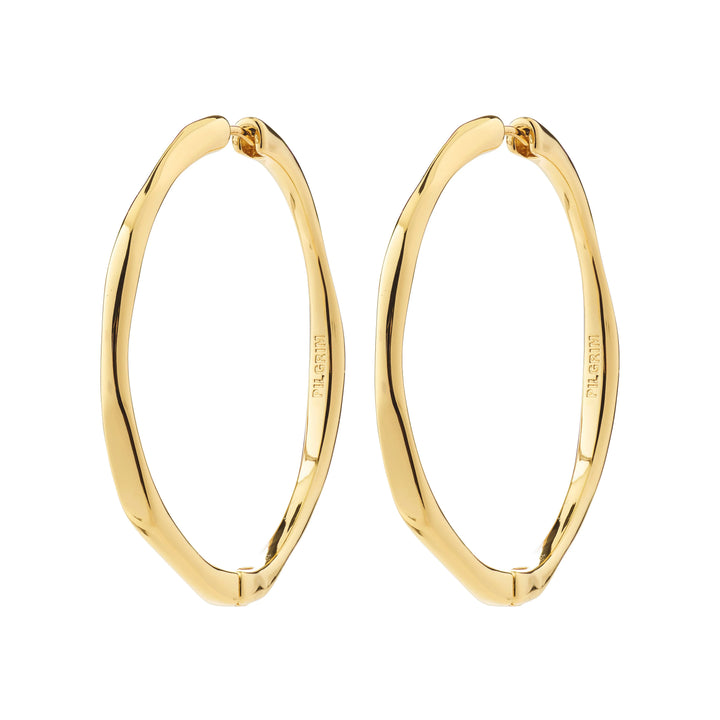 PRESENCE HOOPS Jewelry PILGRIM GOLD PLATED 