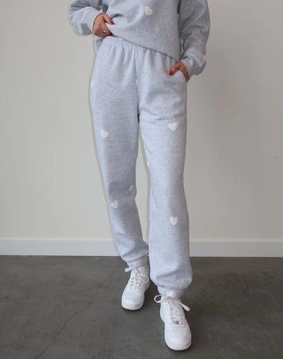 PUFF HEART OVERSIZED JOGGERS Pants BRUNETTE THE LABEL 