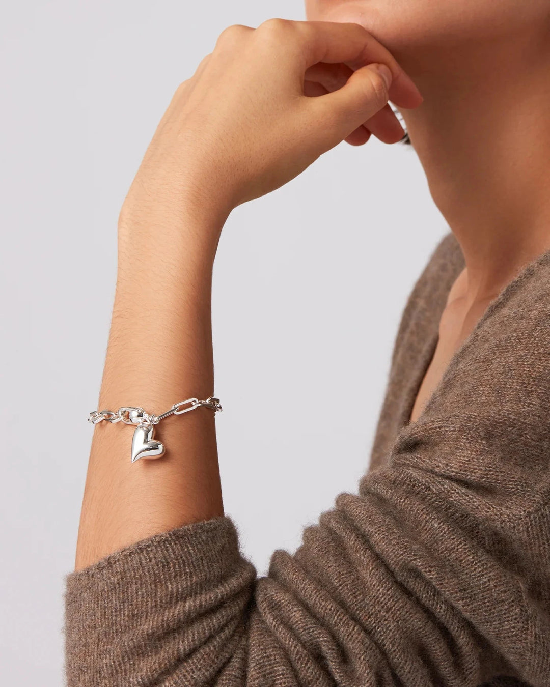 PUFFY HEART BRACELET Jewelry JENNY BIRD 