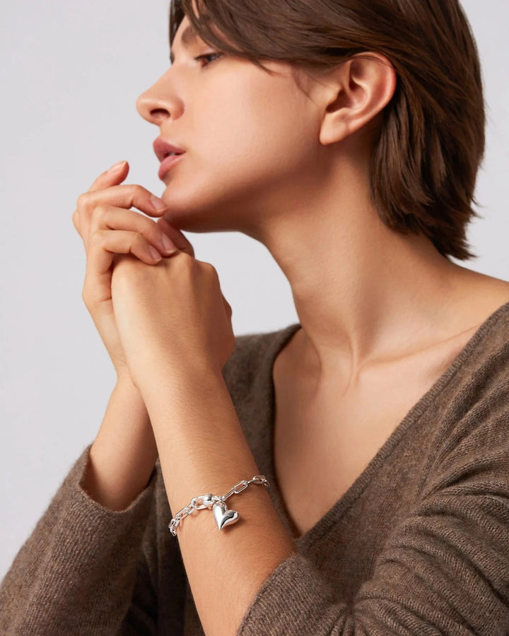 PUFFY HEART BRACELET Jewelry JENNY BIRD 