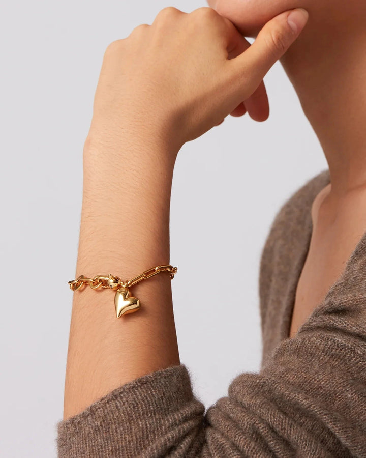 PUFFY HEART BRACELET Jewelry JENNY BIRD 