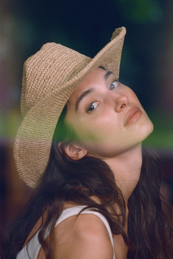 RAFFIA COWBOY Hat LACK OF COLOR 