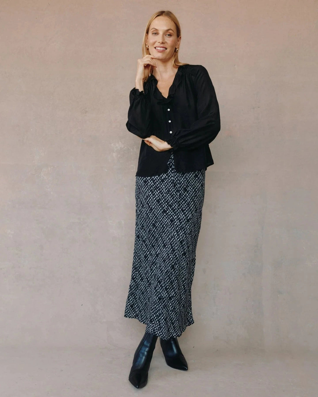 RAGLAN RUFFLE BLOUSE blouse BELLA DAHL 