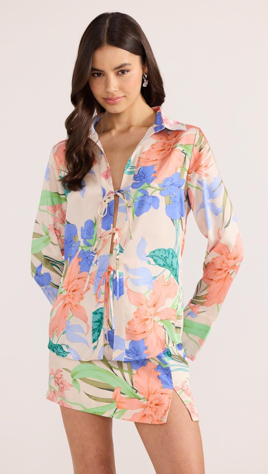 RAVINA TIE SHIRT TOP MINKPINK 