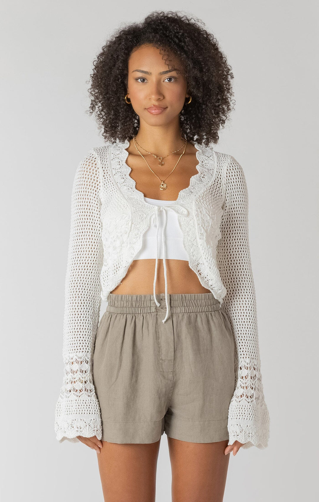 REECE CARDIGAN Cardigan DEX XS CREAM 