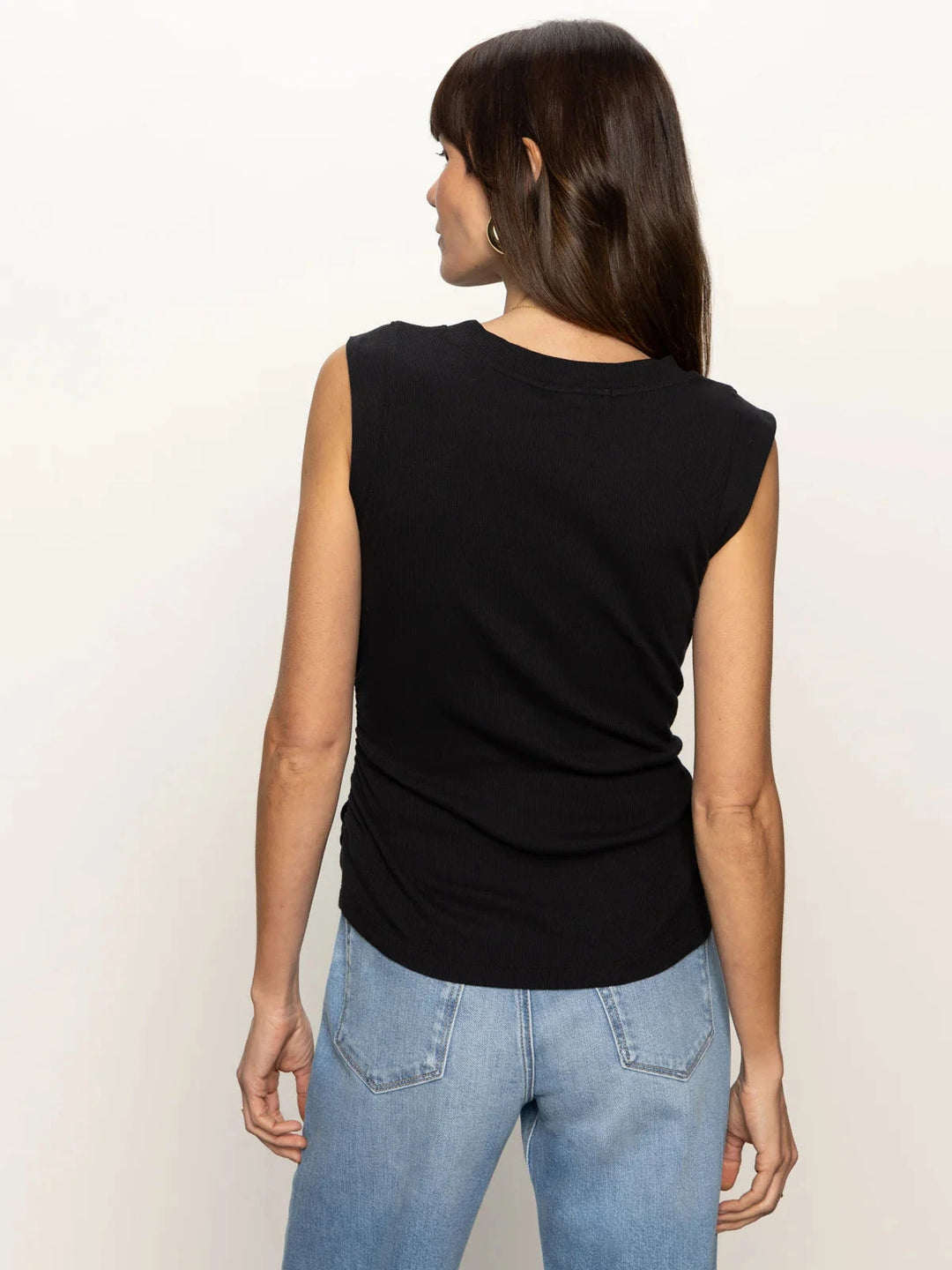 RIBBED RUCHED TANK TOP SANCTUARY 