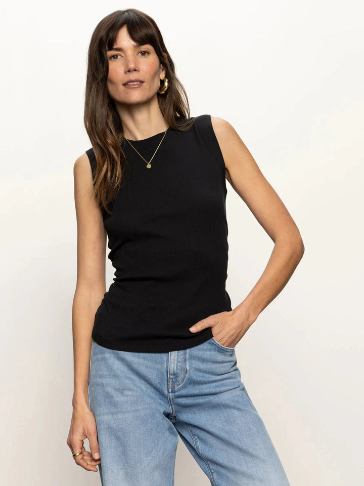 RIBBED RUCHED TANK TOP SANCTUARY 