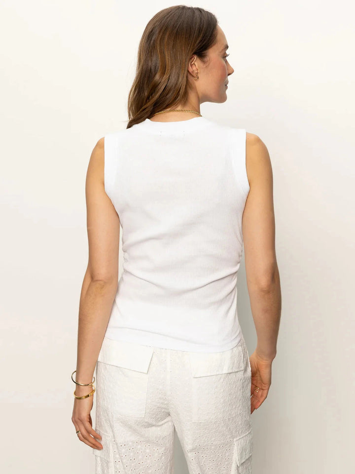 RIBBED RUCHED TANK TOP SANCTUARY 