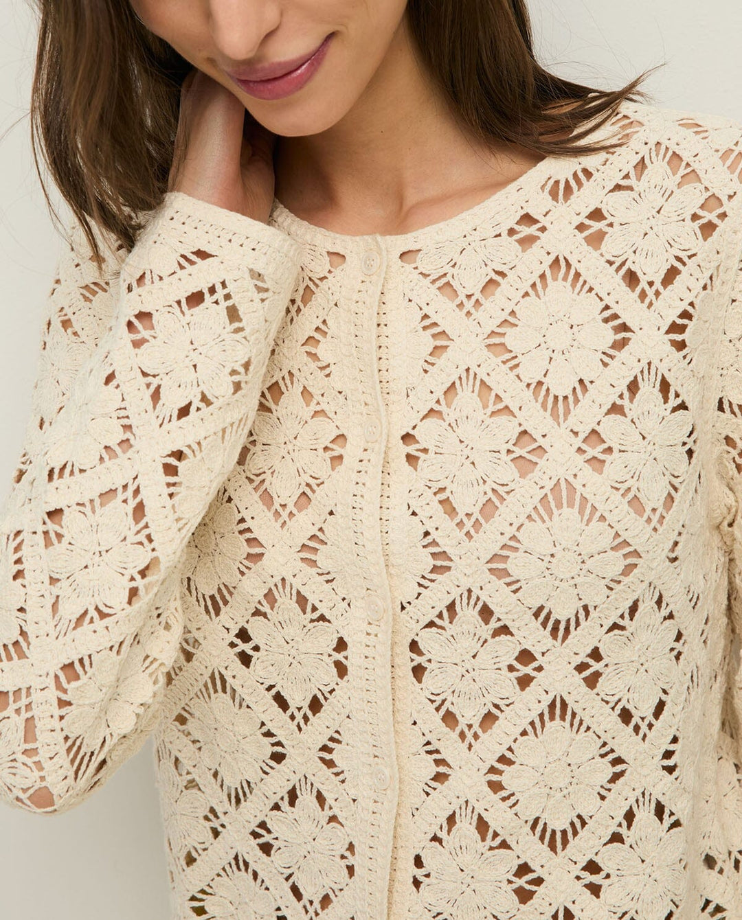 RITA CROCHET CARDIGAN Cardigan YERSE 