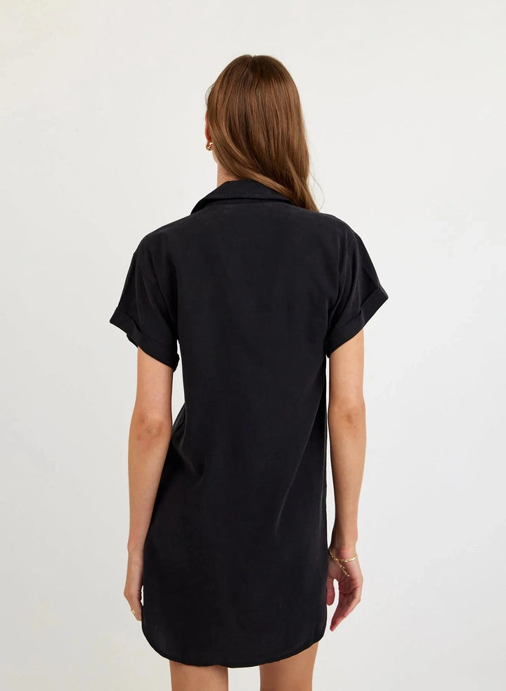 ROLL SLEEVE POCKET SHIRT DRESS Dress BELLA DAHL 