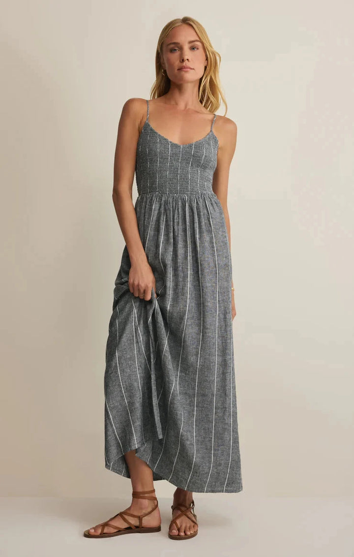 ROMY STRIPED LINEN DRESS Dress Z SUPPLY 