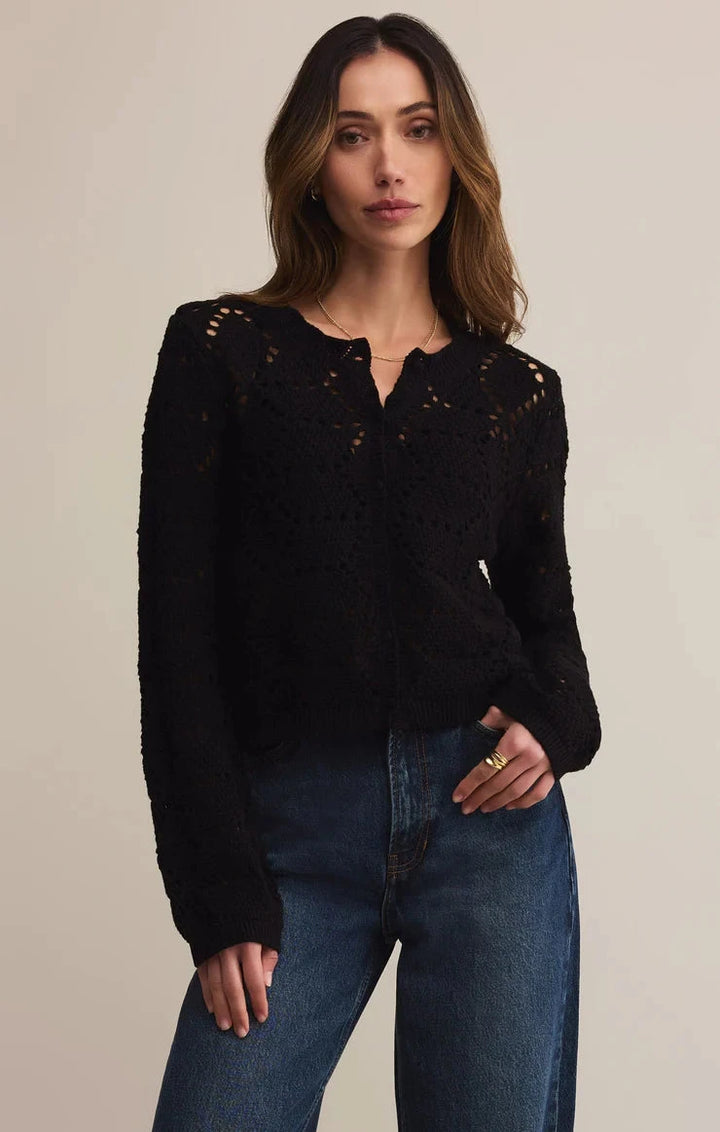 ROSALYN CARDIGAN Cardigan Z SUPPLY XS BLACK 