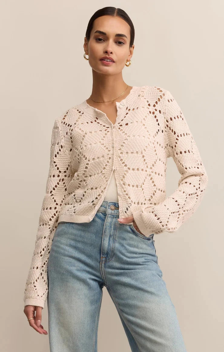 ROSALYN CARDIGAN Cardigan Z SUPPLY XS CRYSTAL 