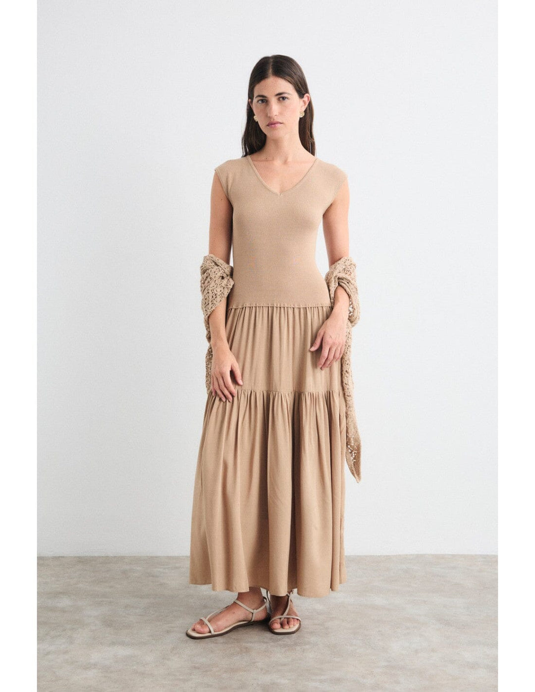 ROSHAN DRESS Dress MUS &amp; BOMBON XS BEIGE 