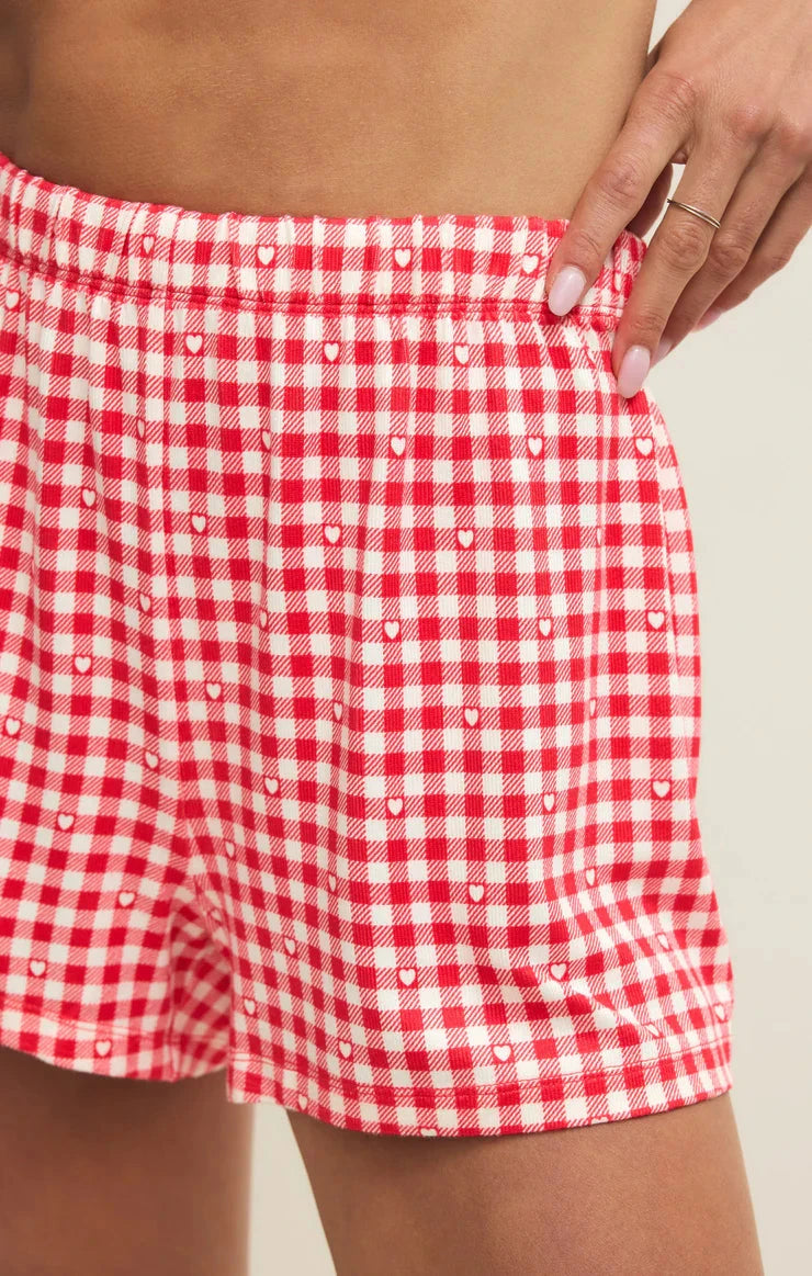 ROSIE GINGHAM SHORT SHORTS Z SUPPLY 